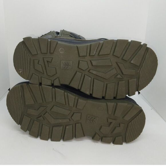 Thermolite Ecomode Boys Pre-owned Insulated Gray & Green Winter Boots - sz. 4 - Picture 6 of 8